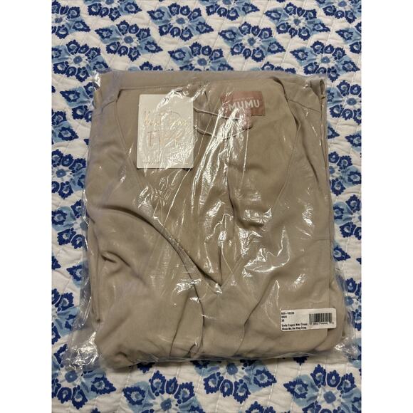 Show Me Your MuMu Emily Empire Maxi Dress Show Me the Ring Crisp Size XS NEW C8 - Picture 2 of 5